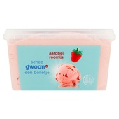 g'woon aardbei roomijs