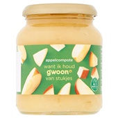 g'woon appelcompote met stukjes voorkant