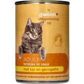 g'woon brokjes in saus kip & gevogelte voorkant