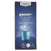 g'woon capsules lungo decaf voorkant