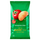 g'woon chips bolognese voorkant