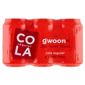 g'woon cola regular 6-pack 330 ml voorkant