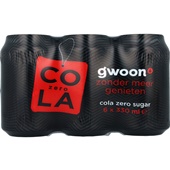 g'woon cola zero voorkant