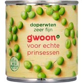 g'woon doperwten zeer fijn voorkant