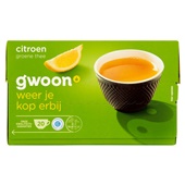 g'woon groene thee citroen voorkant