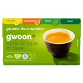 g'woon groene thee variatie voorkant