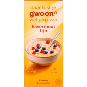 g'woon havermout vlokken fijn voorkant