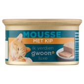 g'woon kattenvoer mousse kip voorkant