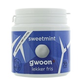 g'woon kauwgom sweetmint voorkant