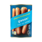 g'woon knakworst mager voorkant