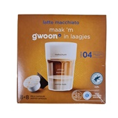 g'woon koffie capsules latte macchiato voorkant