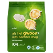 g'woon koffiepads mild voorkant