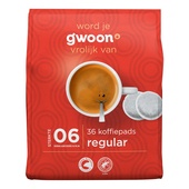 g'woon koffiepads regular voorkant