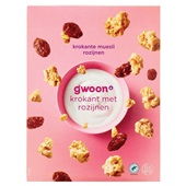 g'woon krokante muesli rozijn