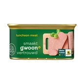 g'woon luncheon meat voorkant