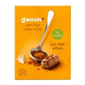 g'woon mix voor jus met uitjes voorkant