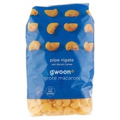 g'woon pipe rigate 500 gram voorkant