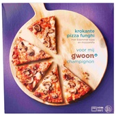 g'woon pizza funghi voorkant