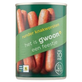 g'woon runder knakworsten voorkant