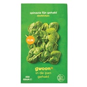 g'woon spinazie fijn gesneden deelblokjes