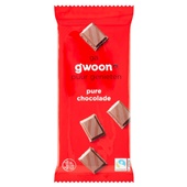 g'woon tablet pure chocolade voorkant