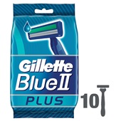 Gillette blue II plus wegwerp scheermesjes achterkant