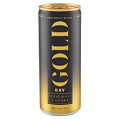 Gold Dry original en vodka voorkant