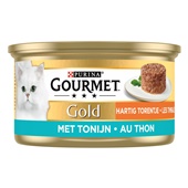 Gourmet gold hartig torentje kattenvoer met tonijn voorkant