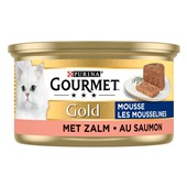 Gourmet Gold Kattenvoer Mousse Met Zalm voorkant