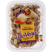 GoVega vegetarische kipstukjes achterkant