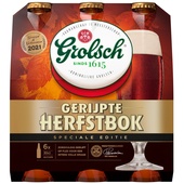 Grolsch bier gerijpte herfstbok voorkant