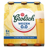 Grolsch bier Weizen 0.0 voorkant
