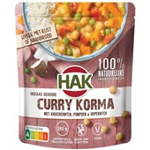 Hak groenteschotel curry korma voorkant