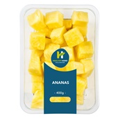 Healthy hand ananas blokjes voorkant