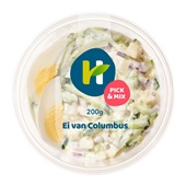 Healthy hand ei columbus salade voorkant