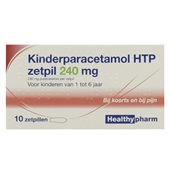 Healthy kinderparacetamol zetpil voorkant
