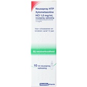 Healthy neusspray HTP Xylometazoline HCl 1,0 mg/ml voorkant