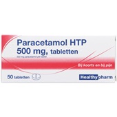 Healthy paracetamol tabletten 500 mg voorkant