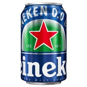Heineken pils 0.0 blik 330 ml voorkant
