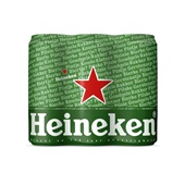 Heineken pils 6-pack blik 500 ml achterkant