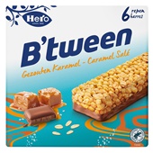 Hero mueslireep btween salted caramel voorkant