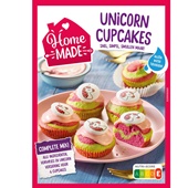 Home Made cupcakemix unicorn voorkant