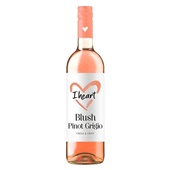 I Heart wijn pinot grigio   blush achterkant