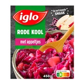 Iglo rode kool met appeltjes voorkant