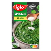 Iglo spinazie a la  crème 750 gram voorkant