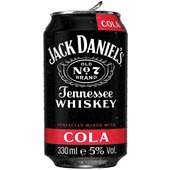 Jack Daniels whiskey cola 330 ml voorkant