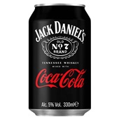 Jack Daniels whiskey met Coca Cola voorkant