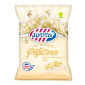 Jimmy's popcorn butter flavoured salt achterkant