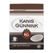 Kanis - Gunnink koffiepads dark roast voorkant