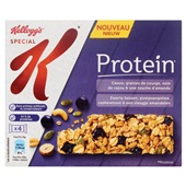 Kellogg's protein bar zwarte best, pompoenpit, cashew voorkant